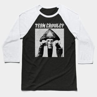 Team Crowley ††† Occultist Vintage-Style Design Baseball T-Shirt